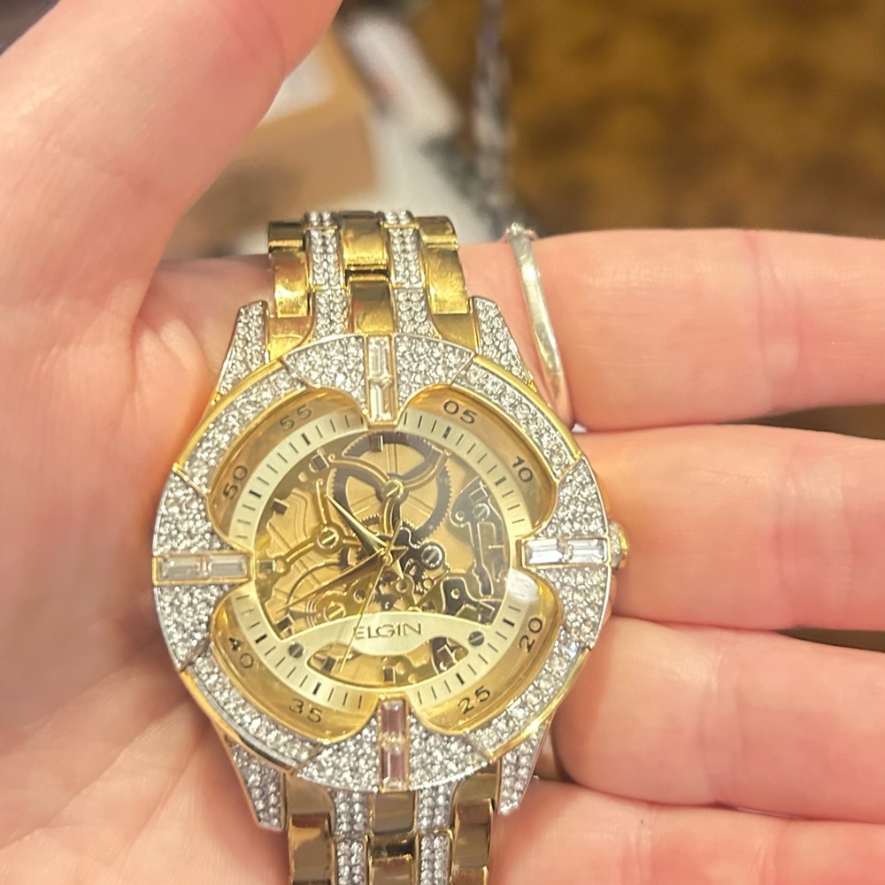 Gold and Silver Men's Watch